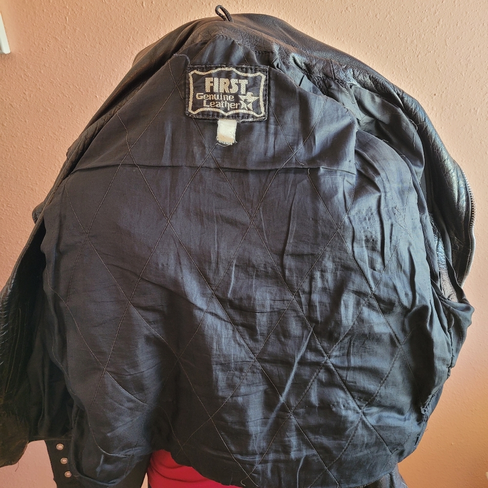 Leather Motorcycle Jacket - Picture 8 of 11